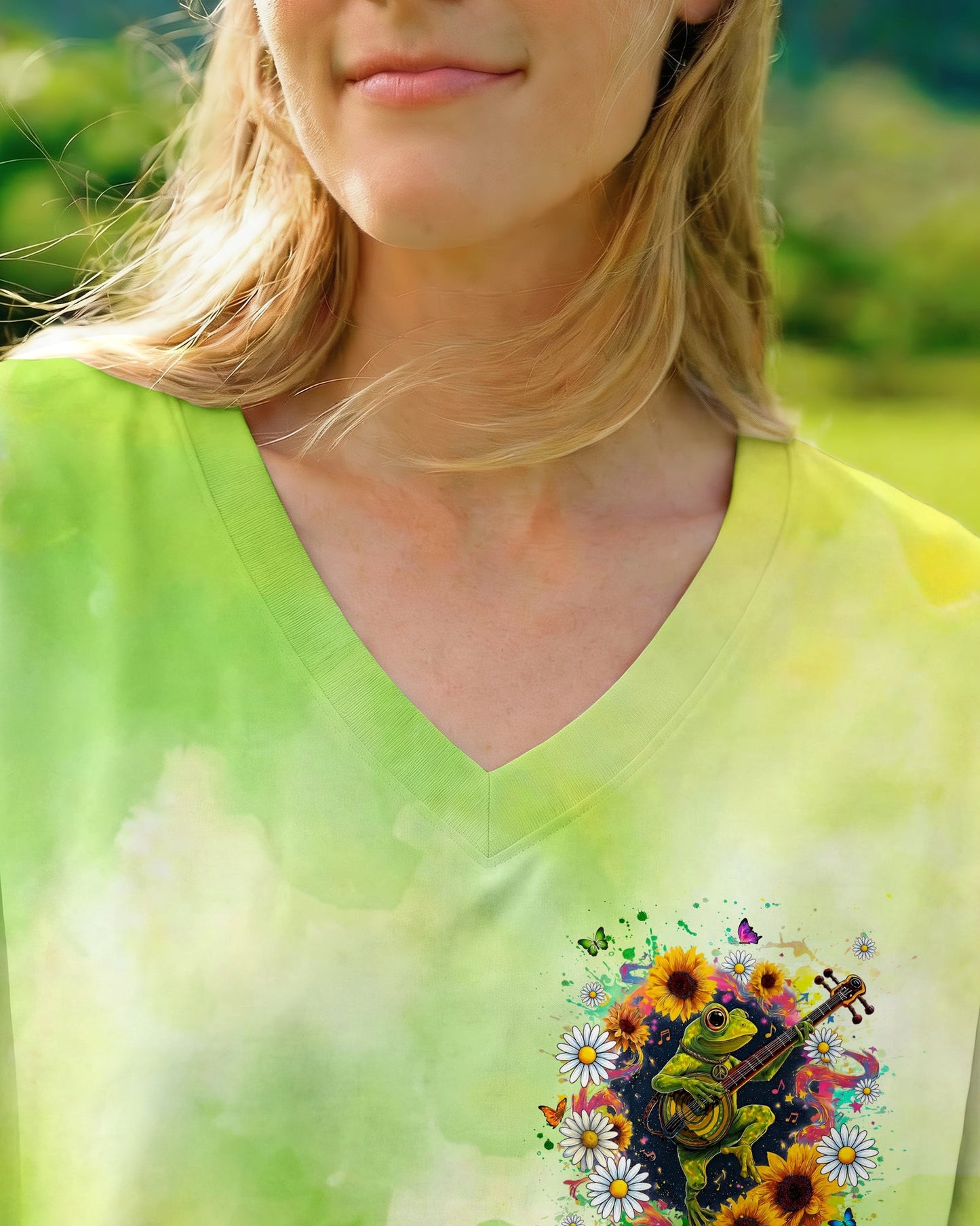 WHISPER WORDS OF WISDOM LET IT BE FROG ALL OVER PRINT - TYLN2606262