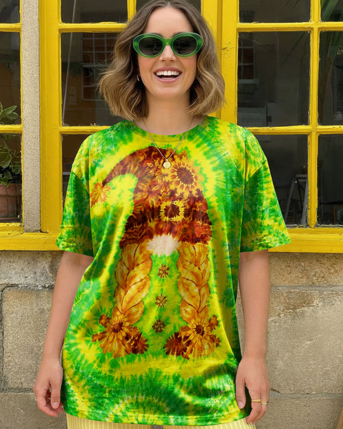 SUNFLOWER GNOME BURST ALL OVER PRINT - TLNT1605262