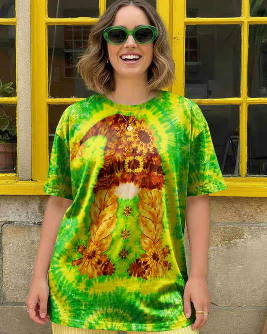 SUNFLOWER GNOME BURST ALL OVER PRINT - TLNT1605262