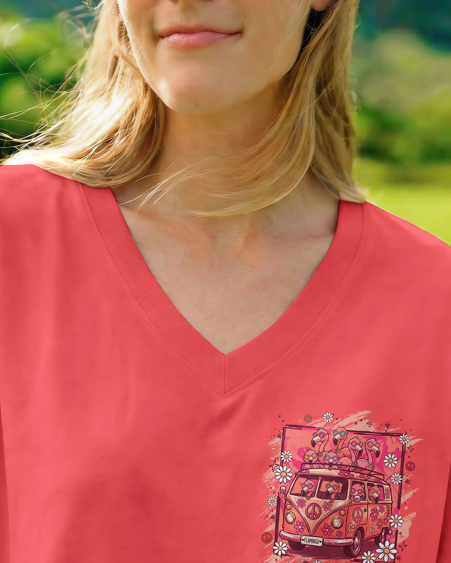 LET'S GO GIRLS FLAMINGO ALL OVER PRINT - TYLN0707263