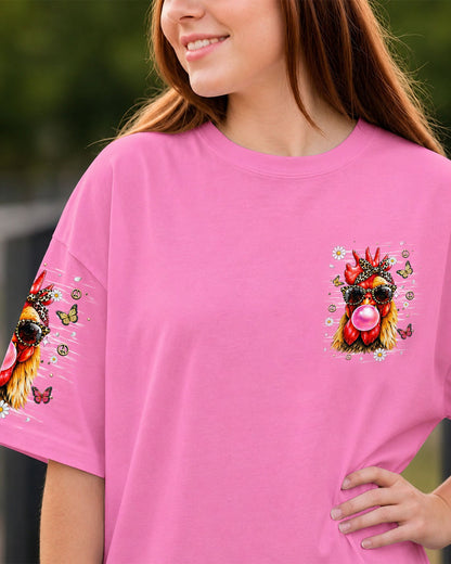 TOO COOL TO BE CLUCKED WITH CHICKEN ALL OVER PRINT  - TLHN1006261
