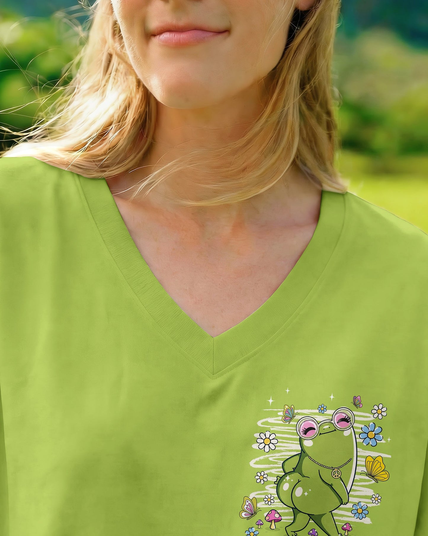 WHY BE MOODY FROG ALL OVER PRINT - TLNT1206263