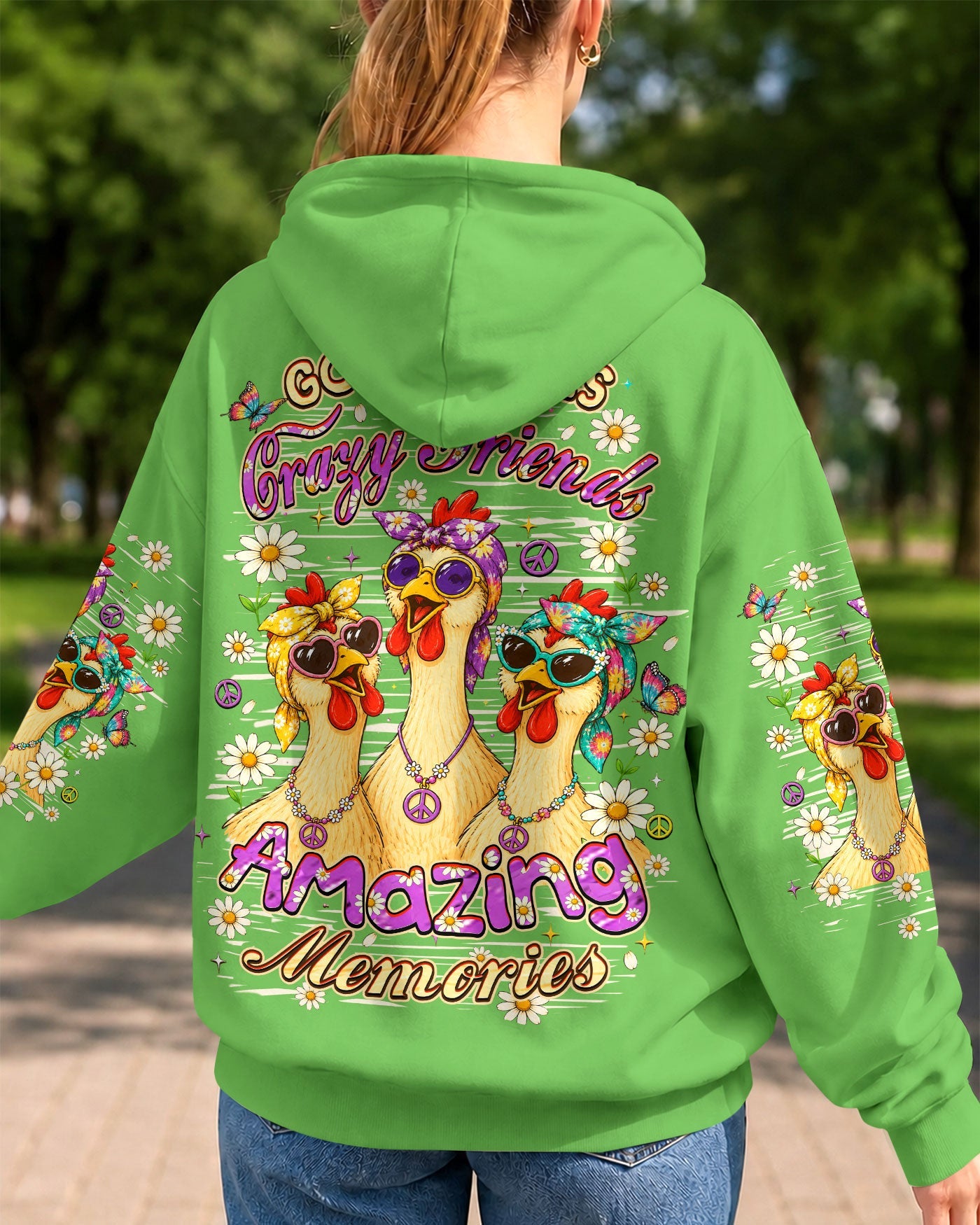 GOOD TIMES CRAZY FRIEND CHICKEN ALL OVER PRINT - TLHN0207261
