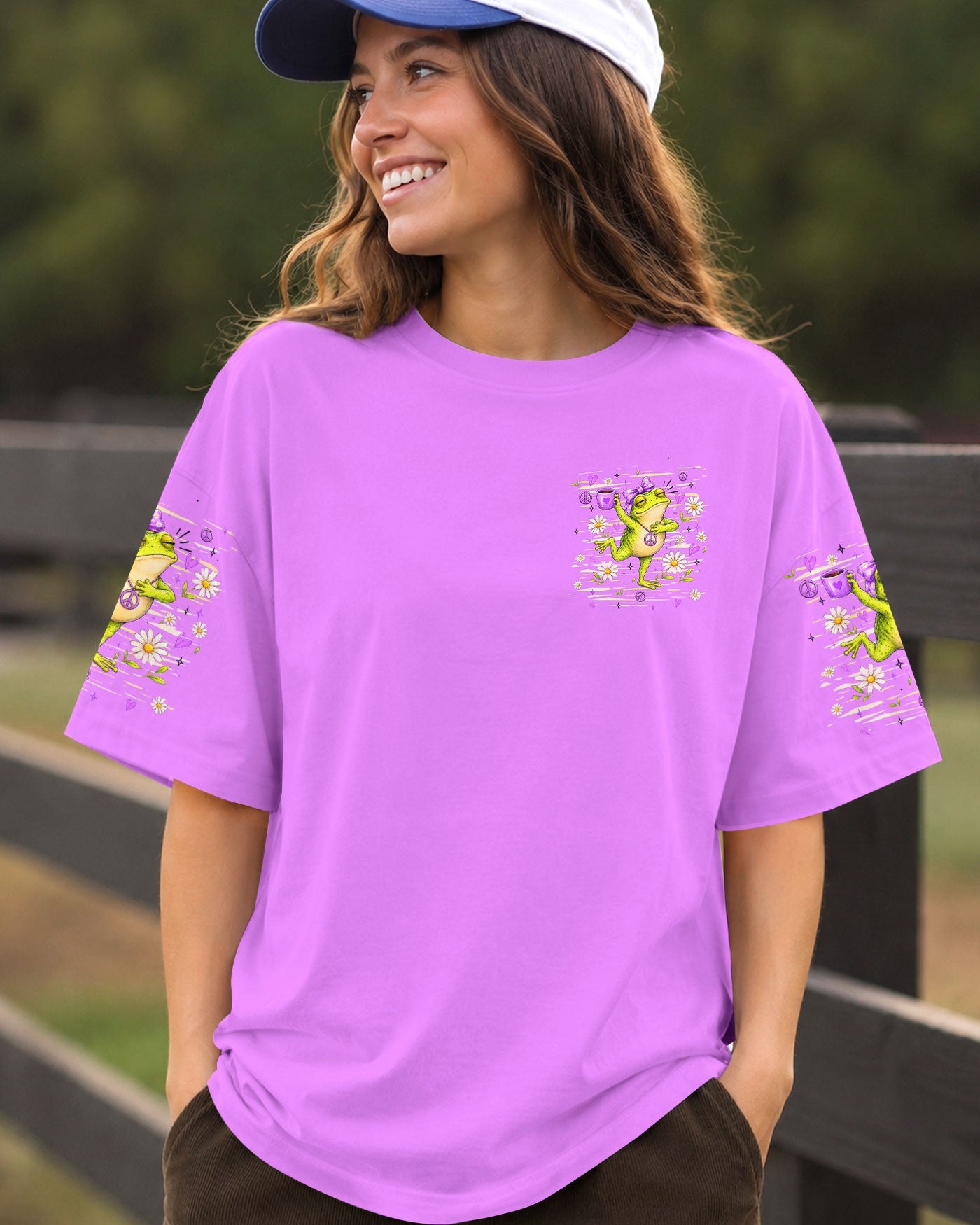 FIRST OF ALL JESUS THINKS FROG ALL OVER PRINT  - TLHN0307262