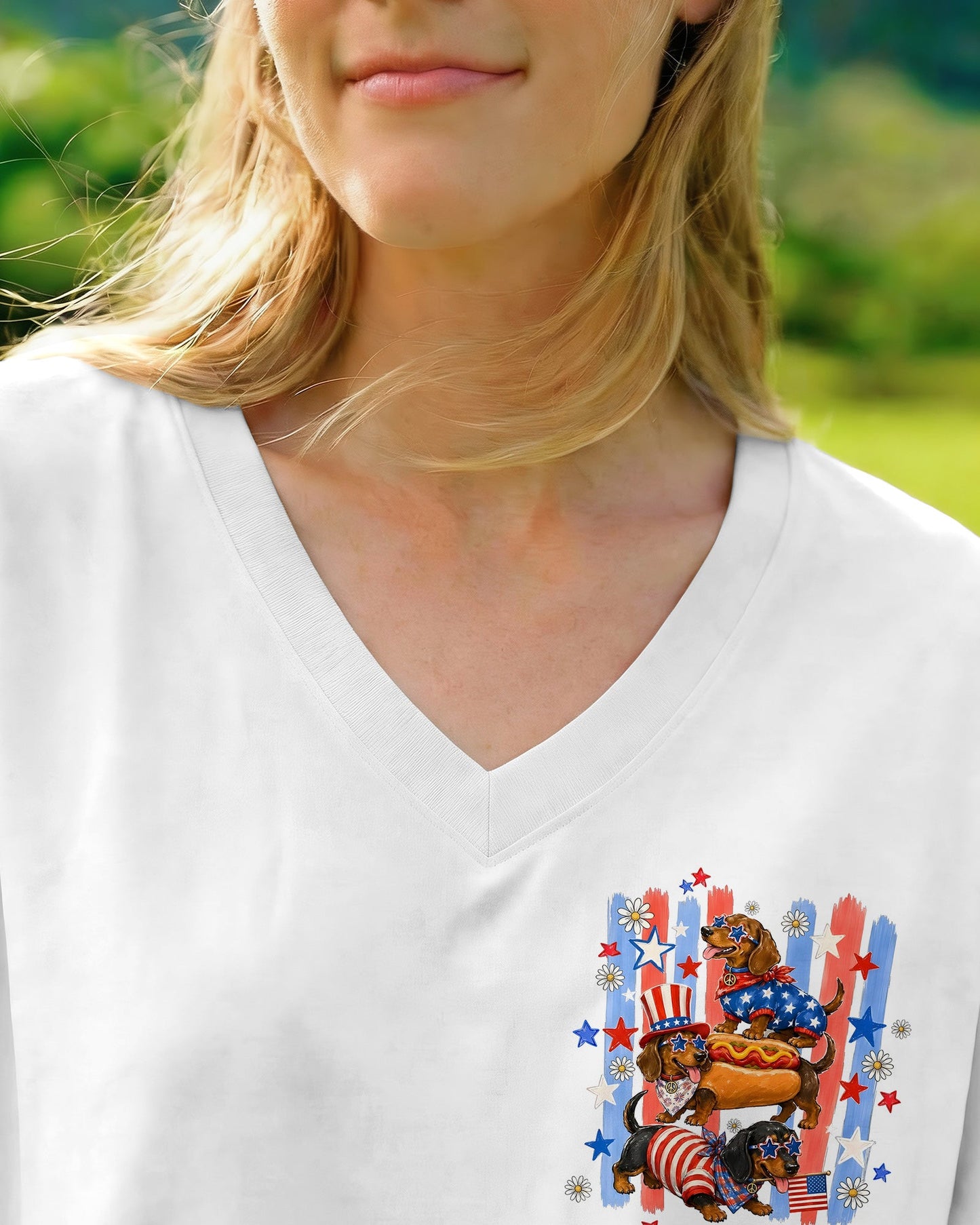 YOU LOOK LIKE THE 4TH OF JULY DACHSHUND DOG ALL OVER PRINT - TYQY0306262
