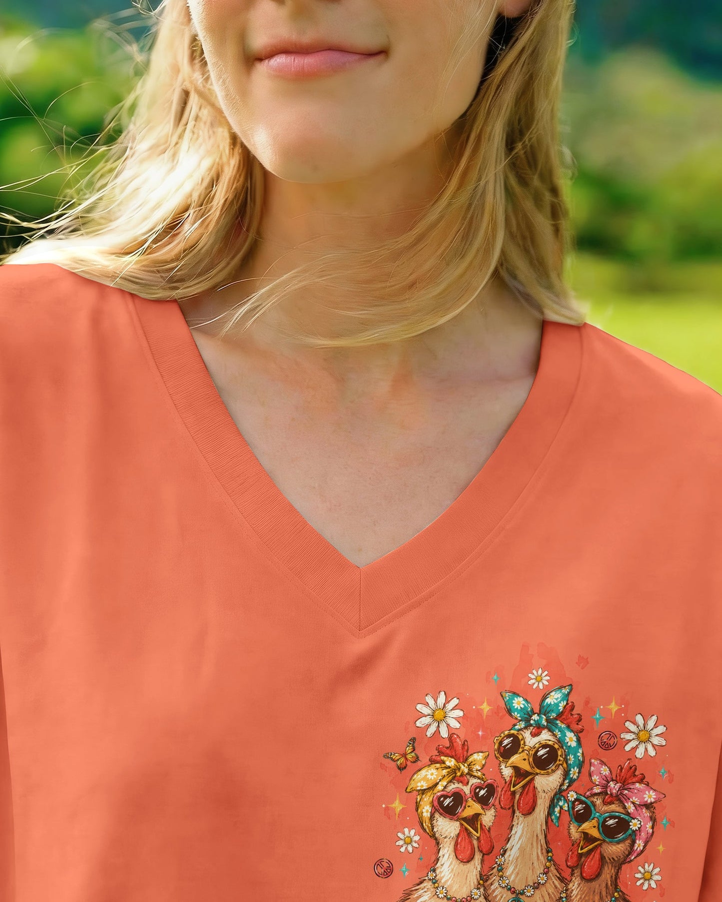 LET'S GO GIRLS CHICKEN ALL OVER PRINT - TLTW0107267