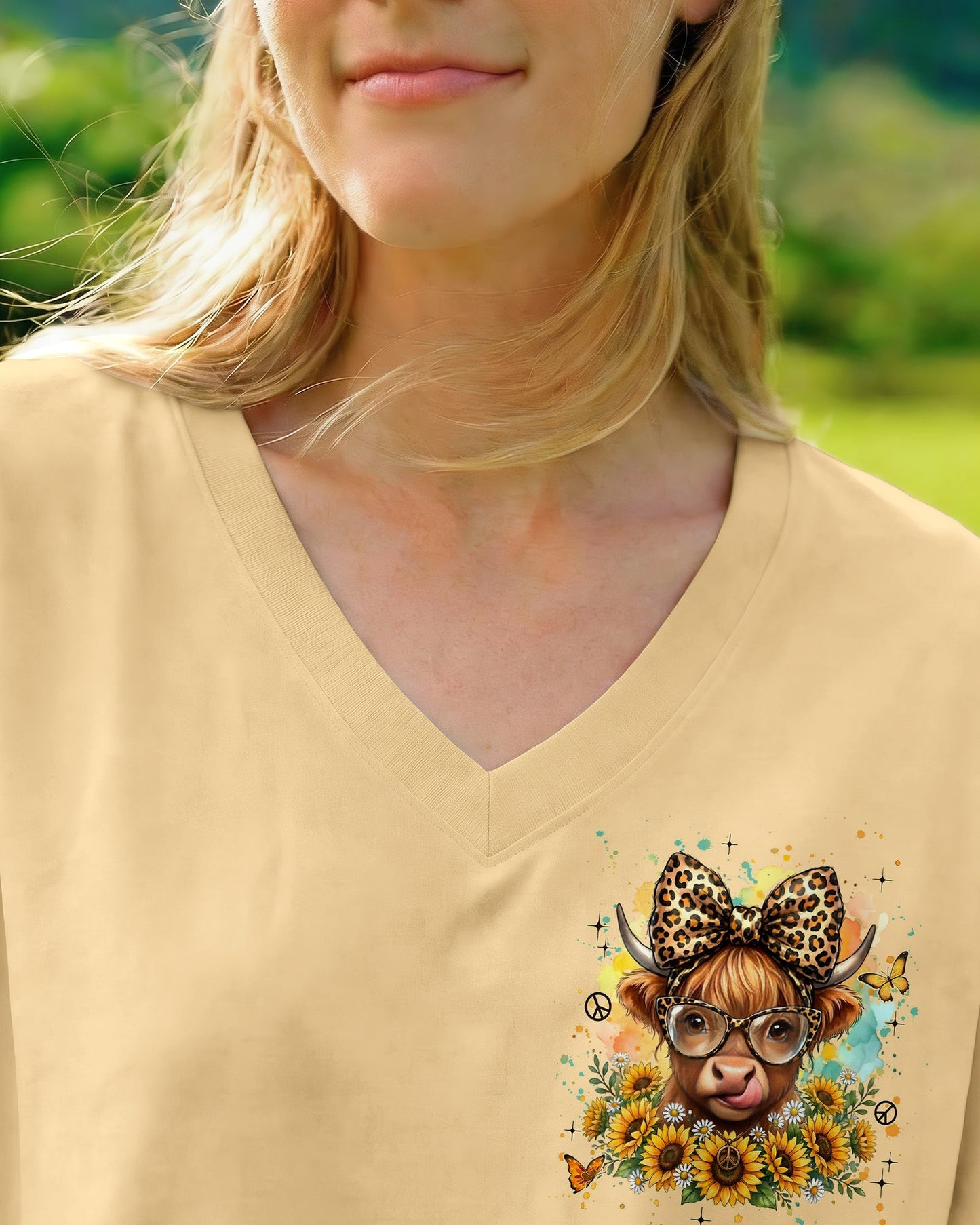 ALWAYS IN A GOOD MOOD COW ALL OVER PRINT - TYLN2105262