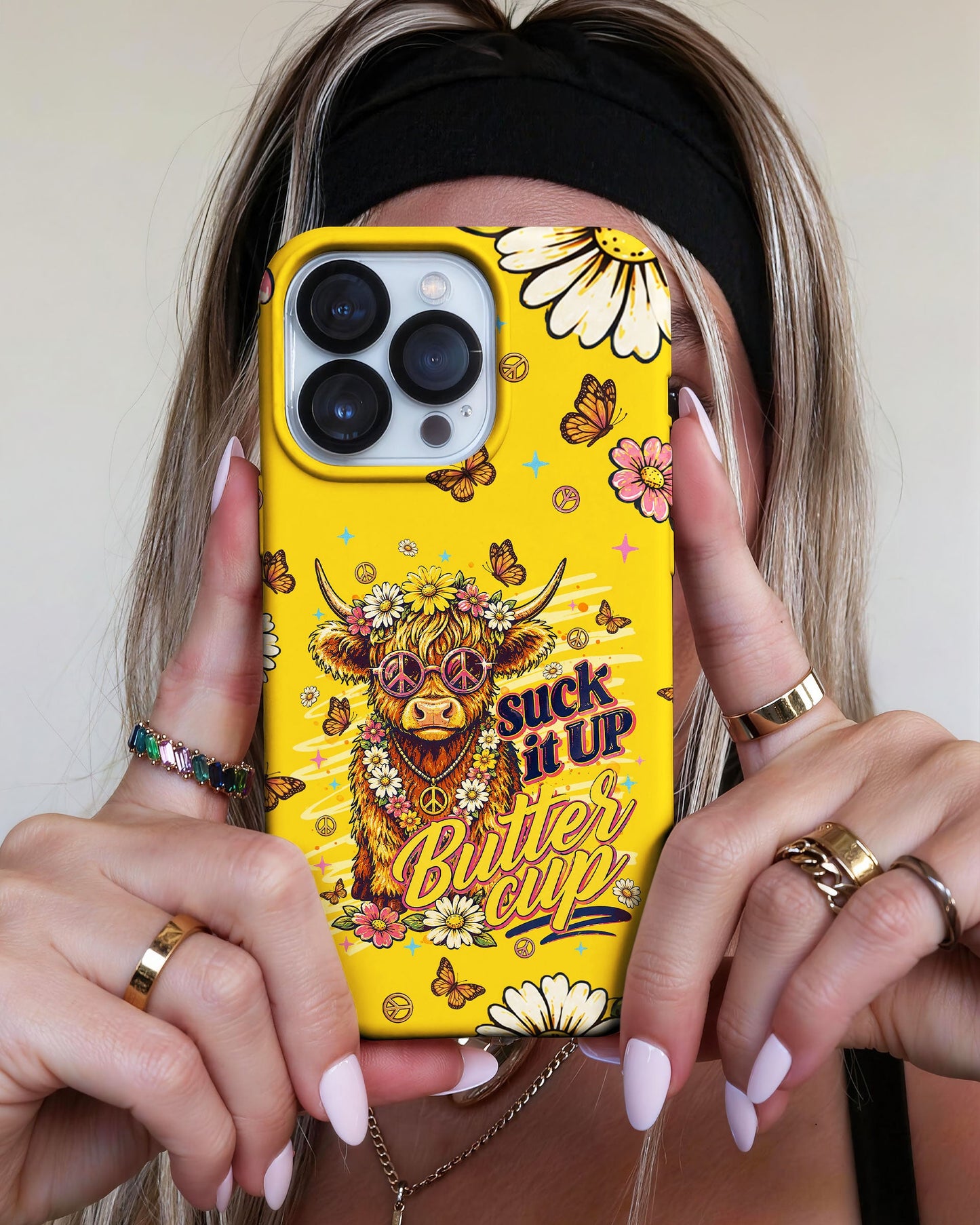 SUCK IT UP BUTTERCUP COW PHONE CASE - TLNT0906264