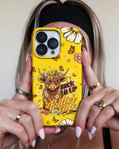 SUCK IT UP BUTTERCUP COW PHONE CASE - TLNT0906264