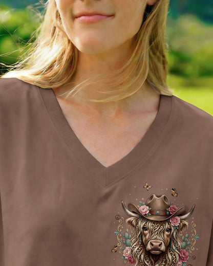 LITTLE COUNTRY LOTTA ATTITUDE COW ALL OVER PRINT  - TLTW1006264