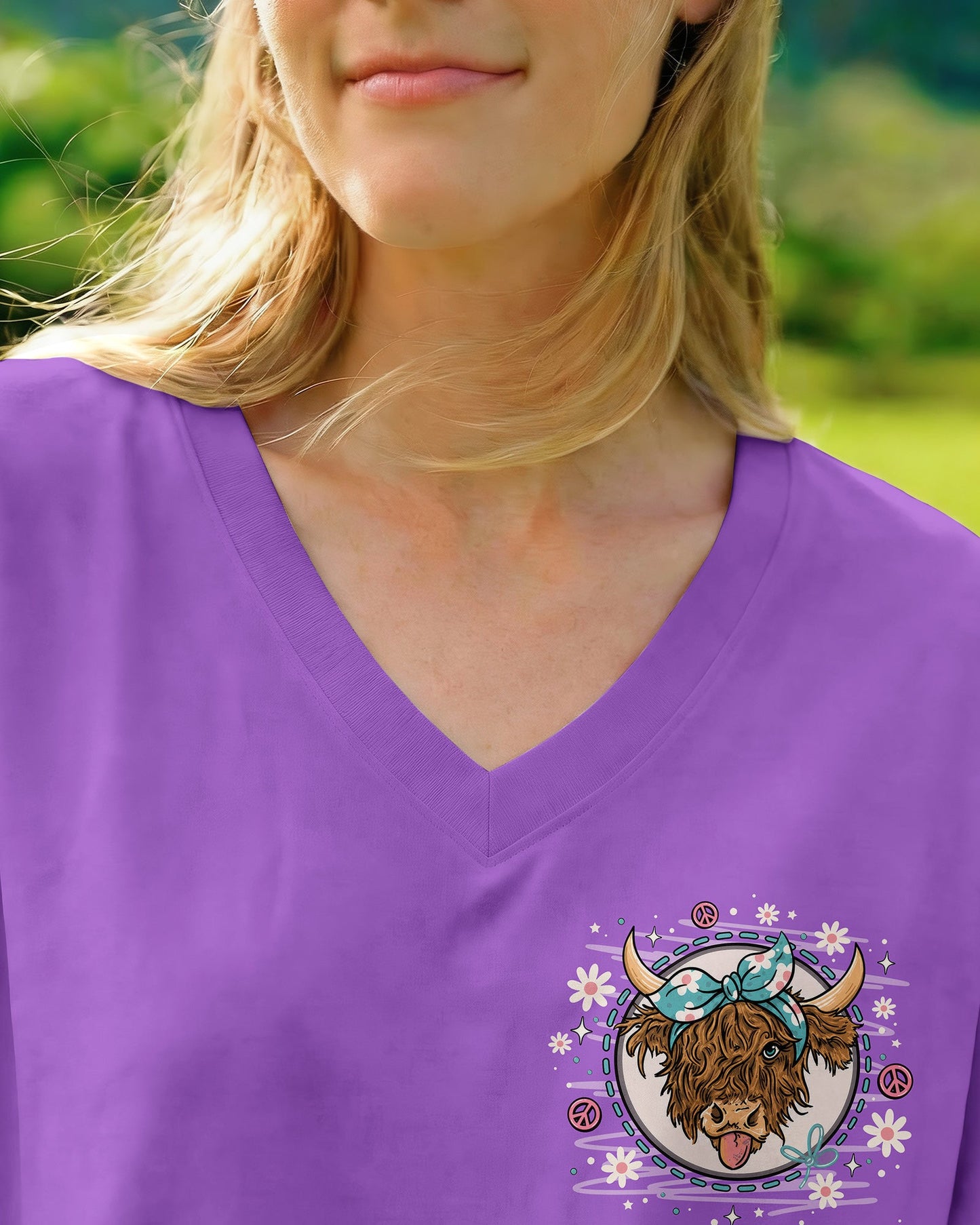 CRAZY HEIFER DOWN THE STREET COW ALL OVER PRINT - TLNO1506261