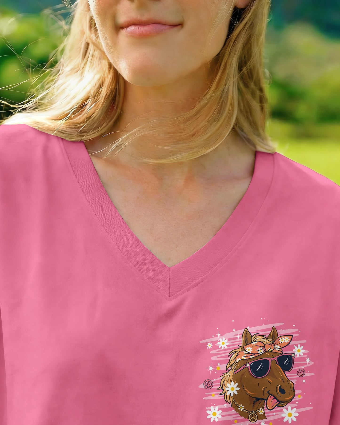CRAZY DOESN'T RUN HORSE ALL OVER PRINT  - TLHG1506262