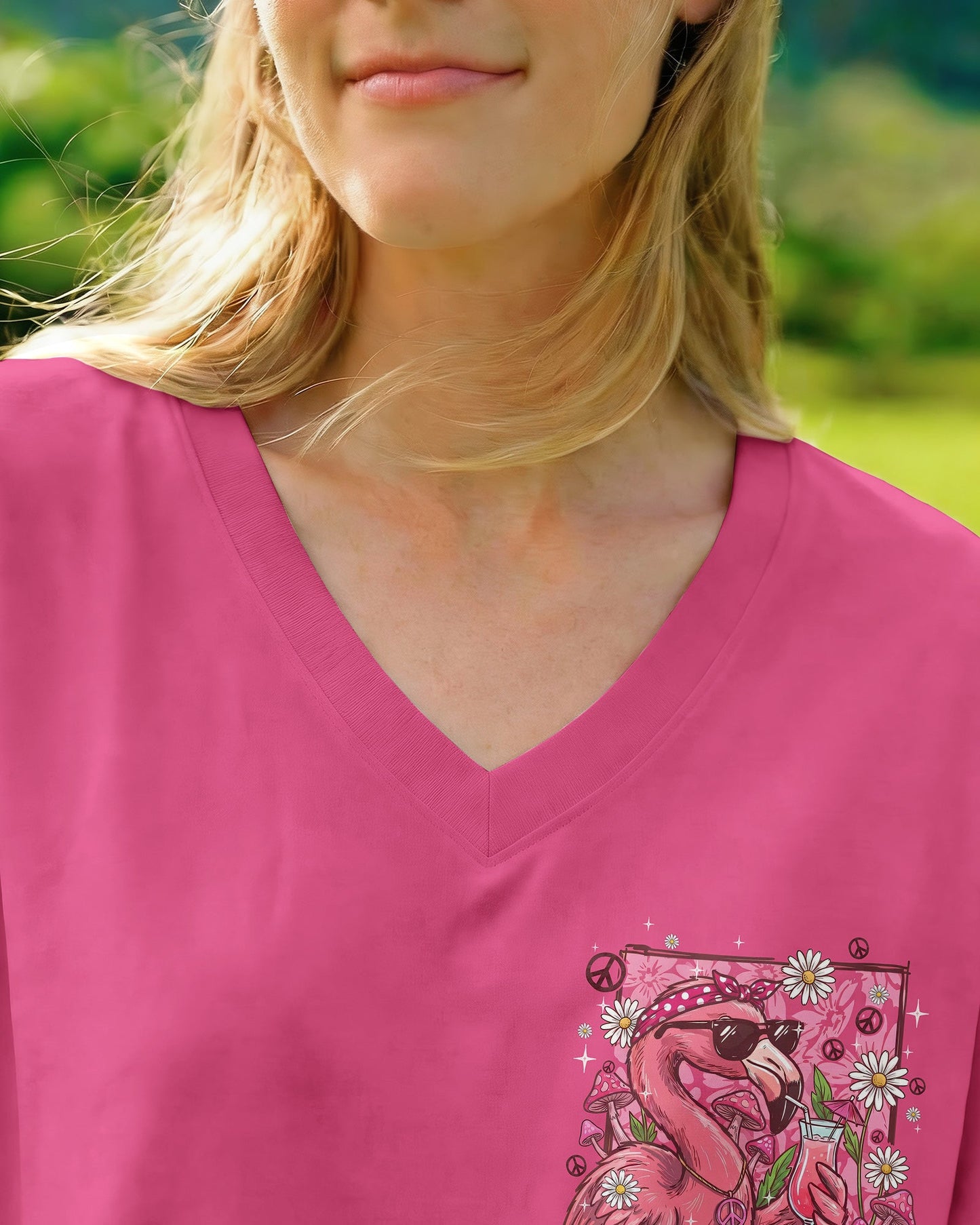 PRETTY IN PINK FLAMINGO ALL OVER PRINT - TYQY2206263