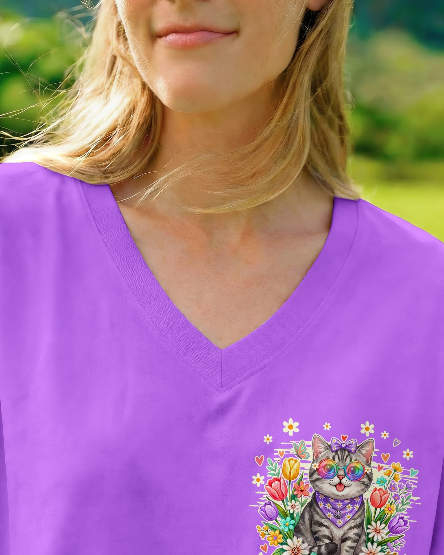 WHISPER WORDS OF WISDOM LET IT BE TABBY CAT ALL OVER PRINT - TY1305262