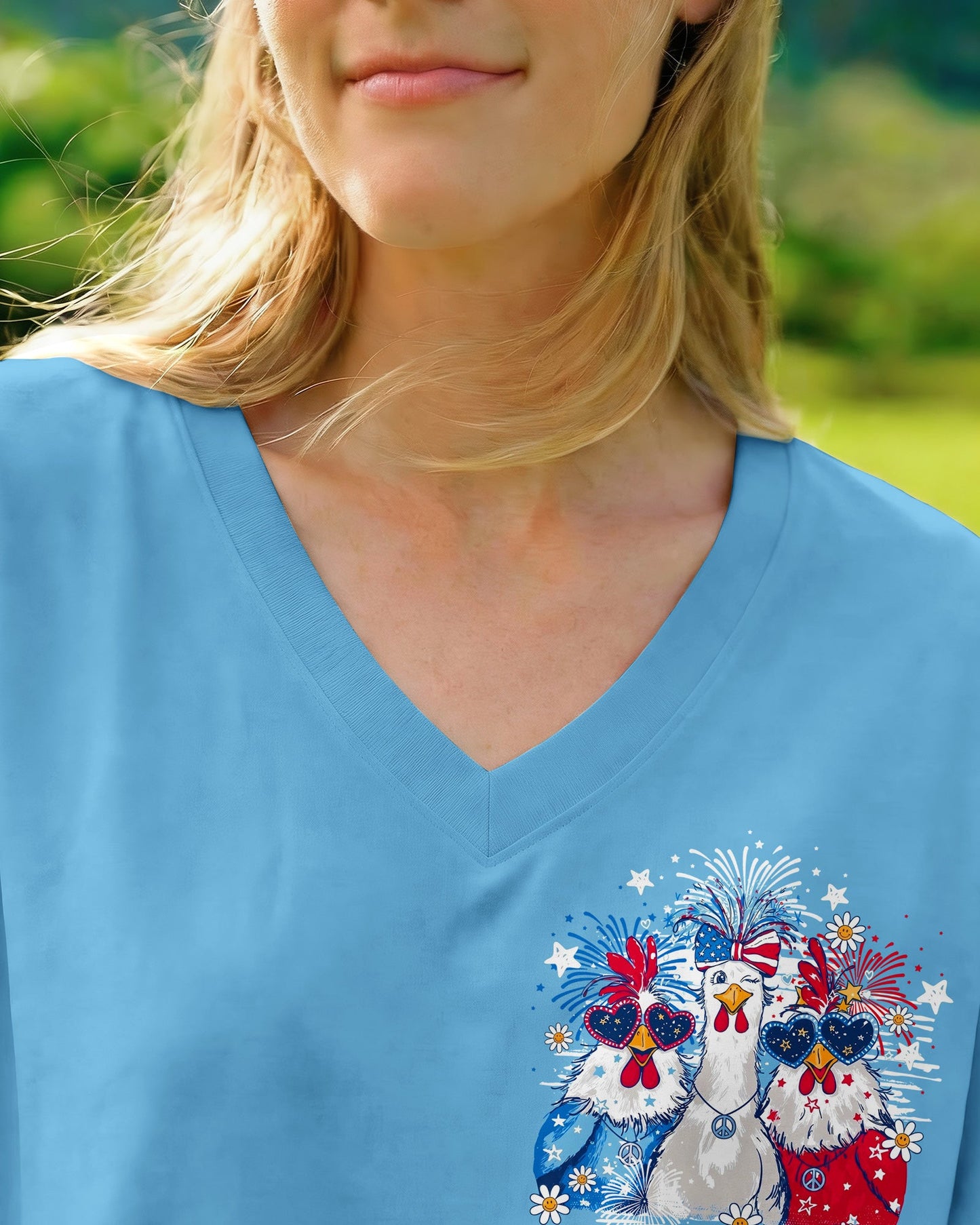 CHICKA BOOM BOOM HIPPIE CHICKEN ALL OVER PRINT - TY2105261
