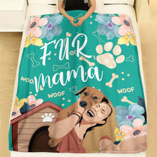 Load image into Gallery viewer, Personalized Pet Dog Cat Fur Mama Papa Custom Soft Blanket
