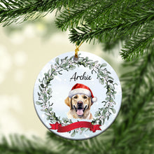 Load image into Gallery viewer, Personalized Pet Christmas Custom Ceramic Ornament
