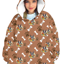 Load image into Gallery viewer, Personalized Pet Flower Blanket Hoodie
