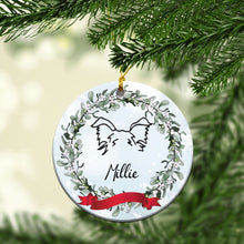 Load image into Gallery viewer, Personalized Dog Ear Custom Ceramic Ornament
