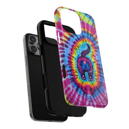 CAT COLORFUL SWIRL PATTERN MAGNETIC PHONE CASE - TLTW1404263