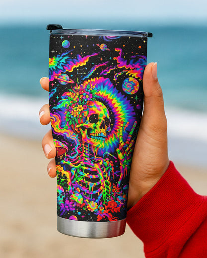 HIPPIE SKULL PSYCHEDELIC TUMBLER  - TLNO2904263