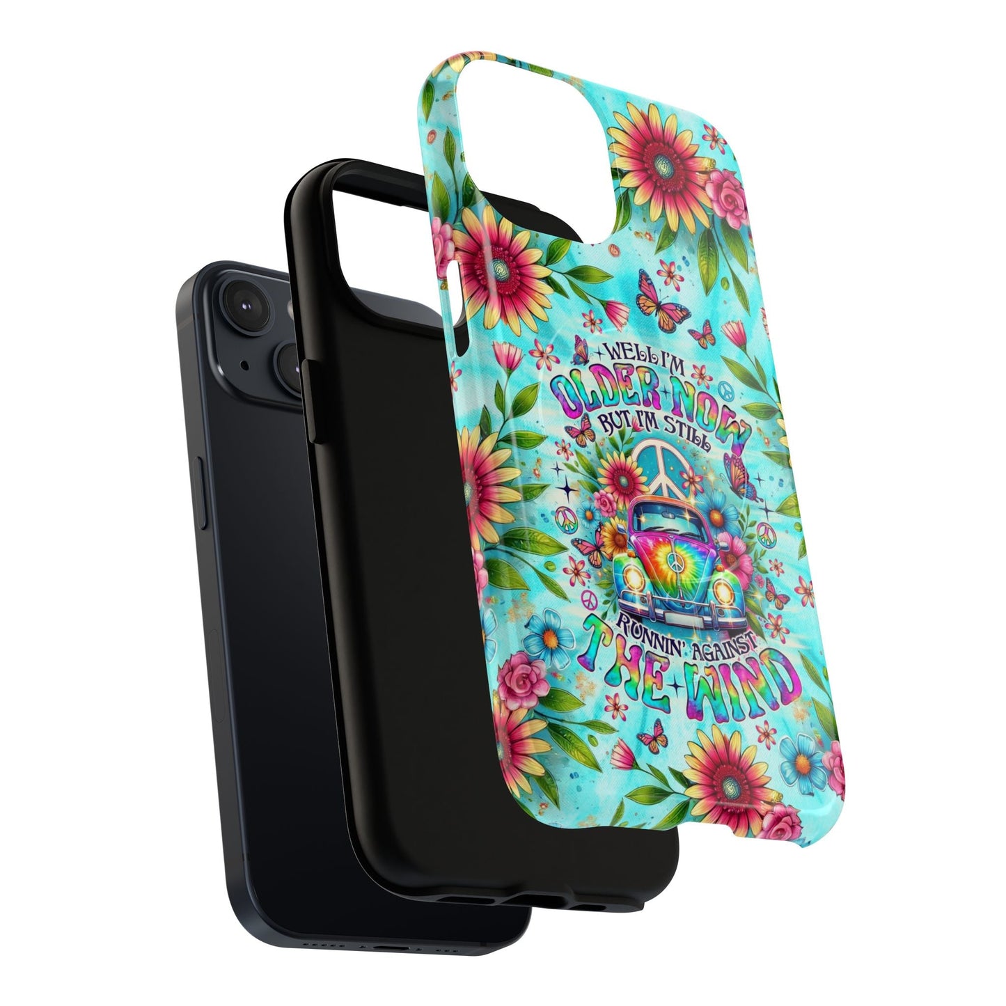 RUNNING AGAINST THE WIND CAR TIE DYE MAGNETIC PHONE CASE - TLNO1804254