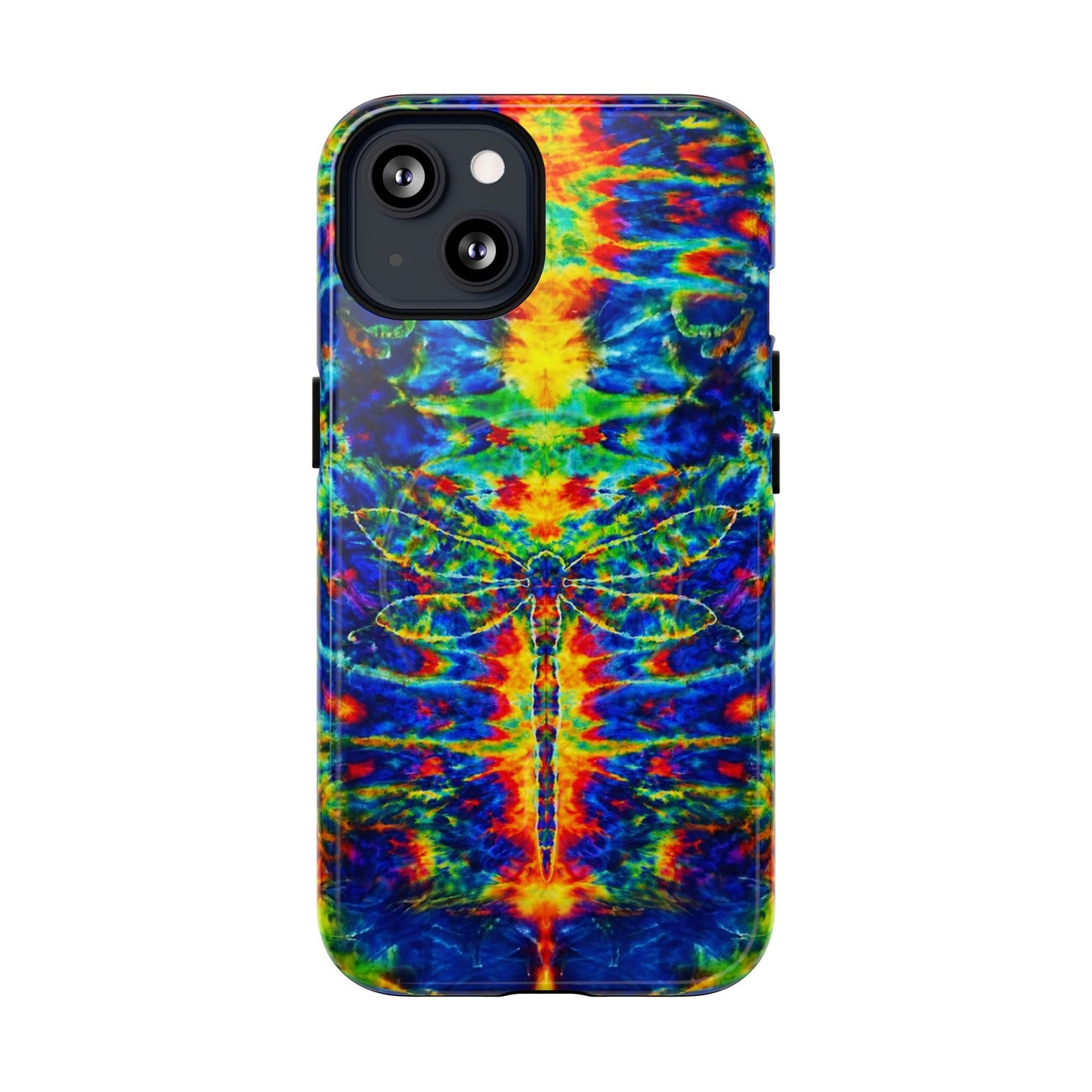 HIPPIE DRAGONFLY COLORFUL SWIRL MAGNETIC PHONE CASE - TLNT1105261
