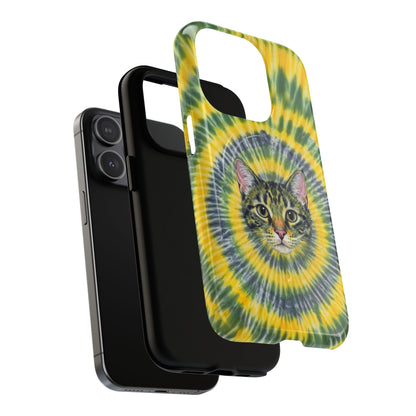 FUNNY CAT SWIRL MAGNETIC PHONE CASE - TLNT1604263