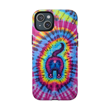 CAT COLORFUL SWIRL PATTERN MAGNETIC PHONE CASE - TLTW1404263