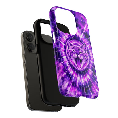 CAT PURPLE SWIRL MAGNETIC PHONE CASE  - TLHN1504263