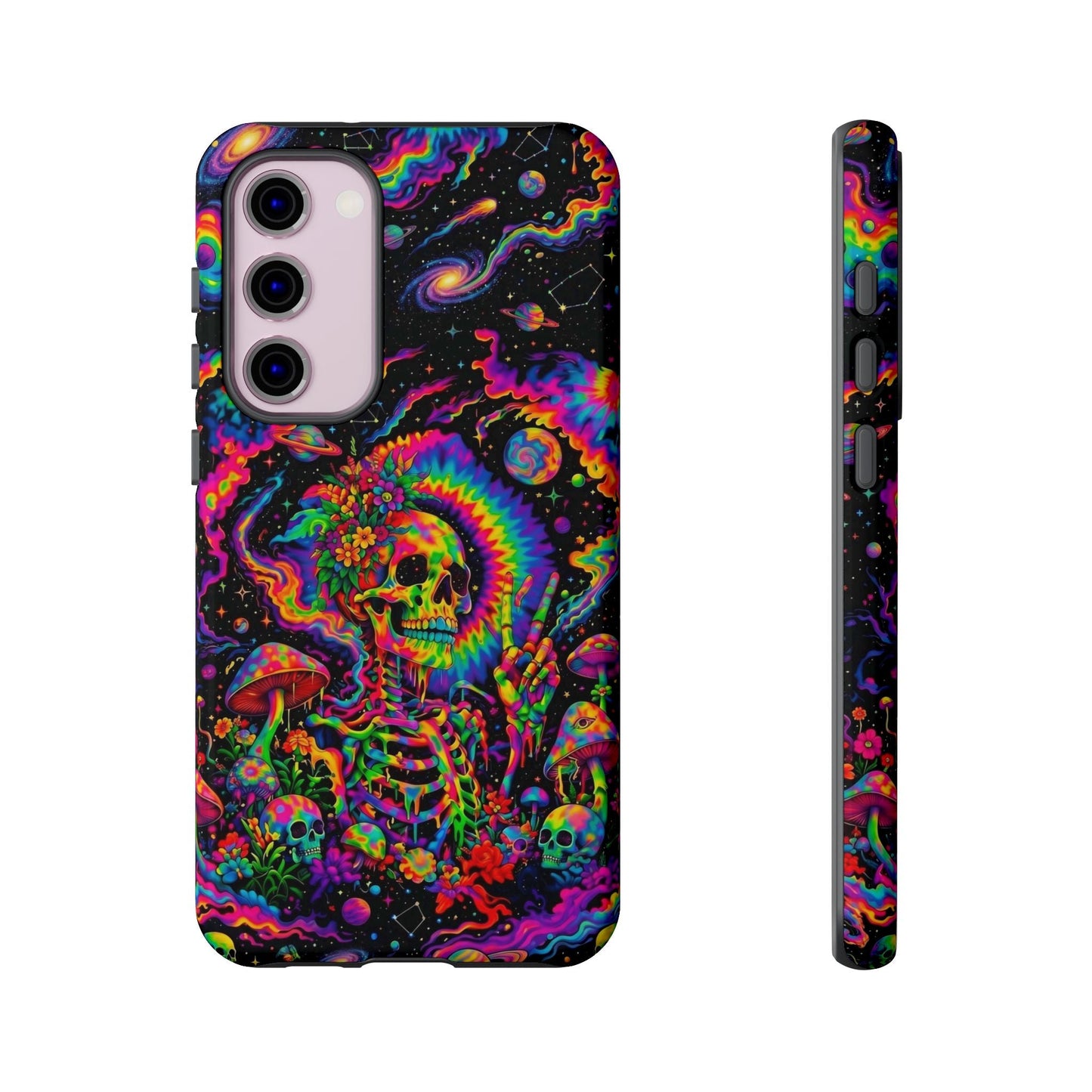 HIPPIE SKULL PSYCHEDELIC PHONE CASE  - TLNO2904262