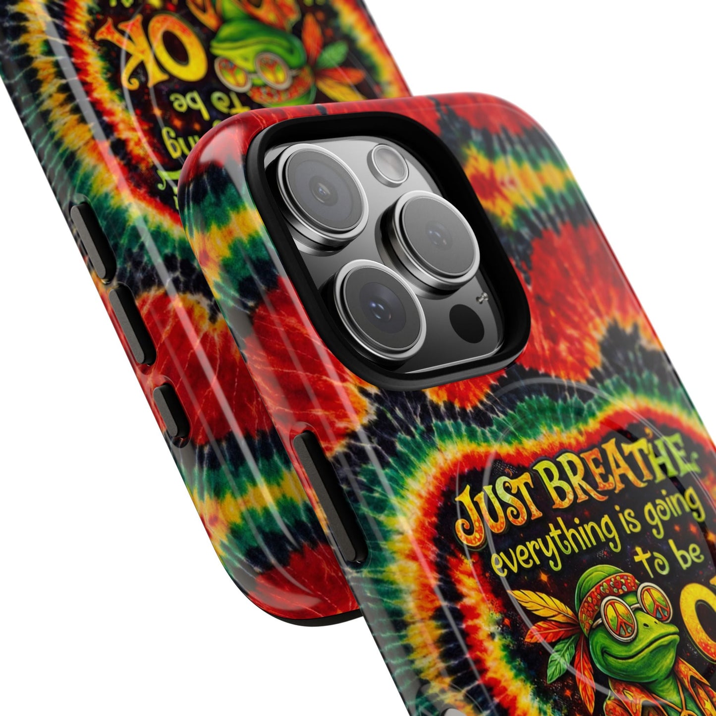 JUST BREATHE FROG SWIRL MAGNETIC PHONE CASE - KMTM2304262