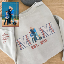 Load image into Gallery viewer, Mother&#39;s Day Personalized Embroidered Baseball Hoodie Sweatshirt T-Shirt
