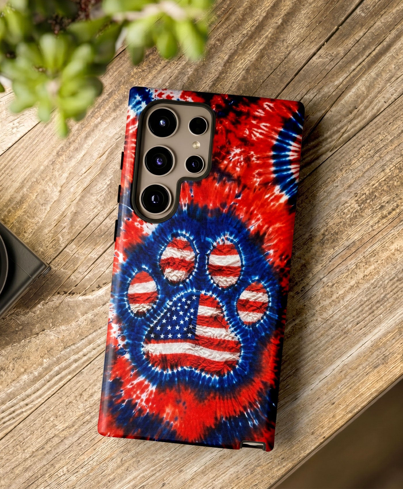 PAW PRINT RED WHITE & BLUE PHONE CASE  - TLHN0405264