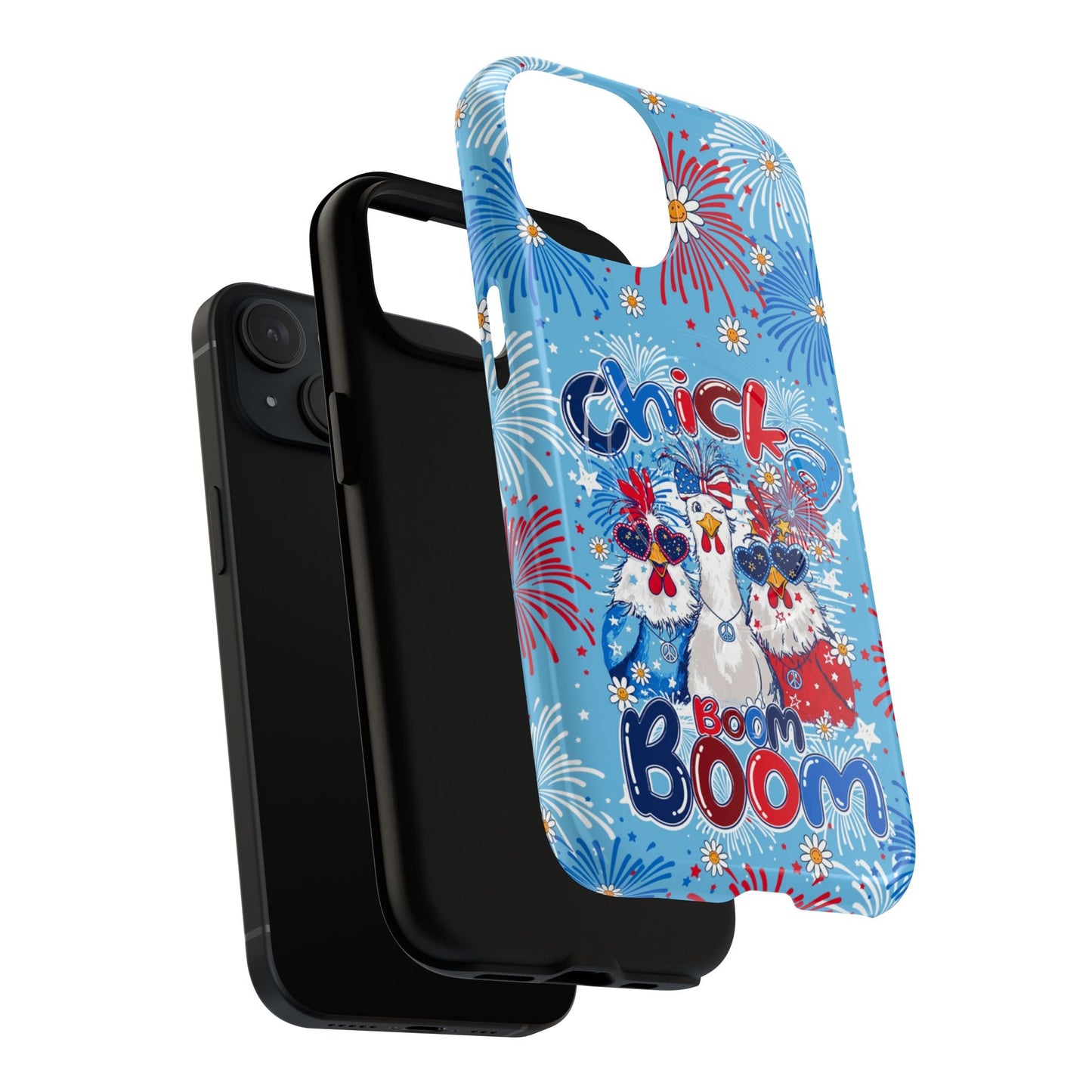 CHICKA BOOM BOOM HIPPIE CHICKEN MAGNETIC PHONE CASE - TY0406261