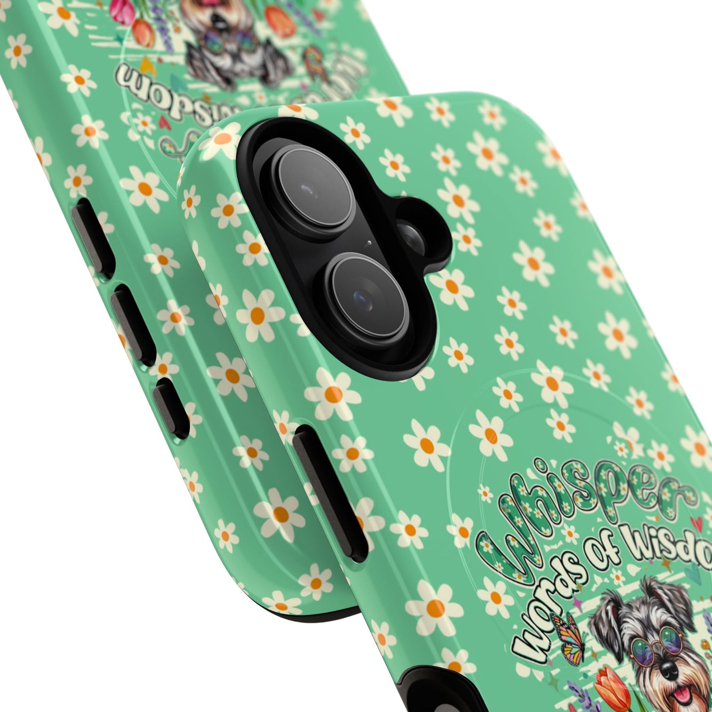 WHISPER WORDS OF WISDOM LET IT BE SCHNAUZER MAGNETIC PHONE CASE - TY0405261
