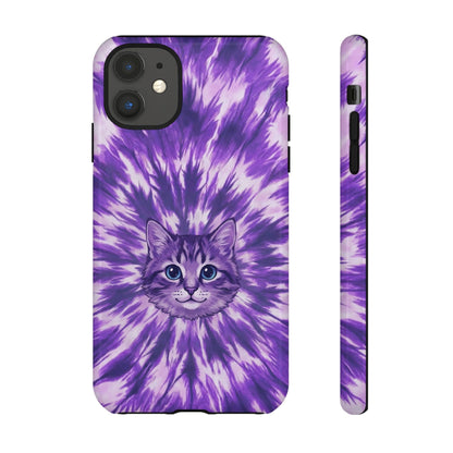 PURPLE AURA CAT PHONE CASE - TYPQ1304269