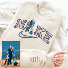 Load image into Gallery viewer, Personalized Embroidered Baseball Hoodie Sweatshirt T-Shirt
