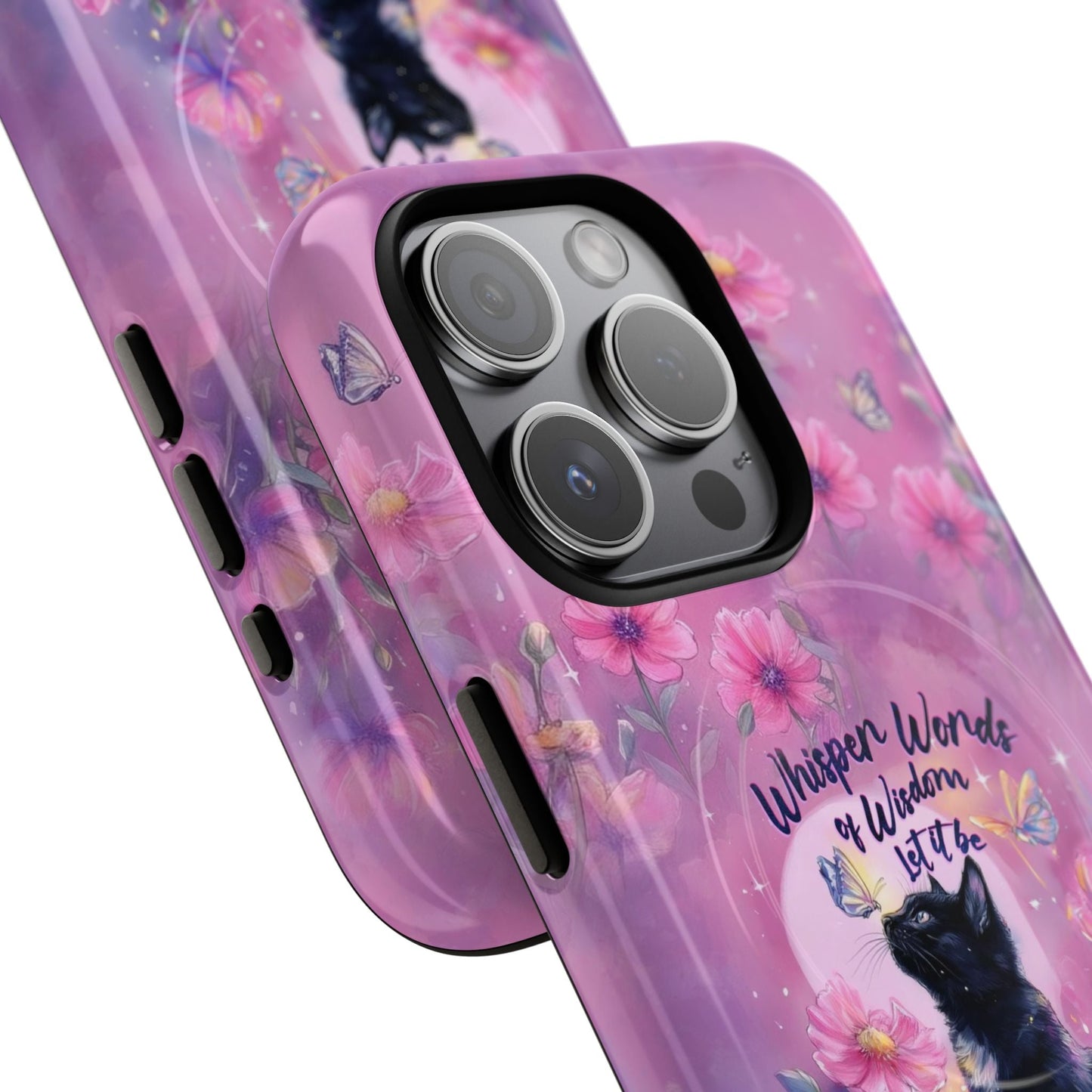 WHISPER WORDS OF WISDOM LET IT BE CAT MAGNETIC PHONE CASE - TLHG2605264