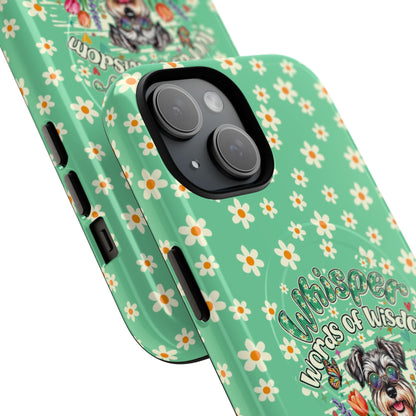 WHISPER WORDS OF WISDOM LET IT BE SCHNAUZER MAGNETIC PHONE CASE - TY0405261