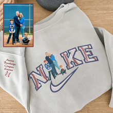 Load image into Gallery viewer, Personalized Embroidered Baseball Hoodie Sweatshirt T-Shirt
