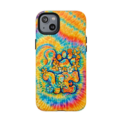 LOVE PAW PRINT SWIRL MAGNETIC PHONE CASE  - TLHN2304264