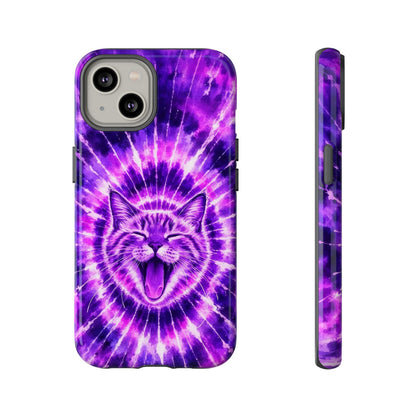 CAT PURPLE SWIRL PHONE CASE  - TLHN1504263