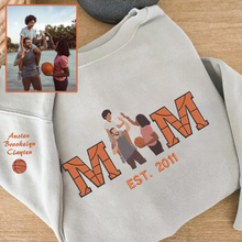 Load image into Gallery viewer, Mother&#39;s Day Personalized Embroidered Basketball Hoodie Sweatshirt T-Shirt
