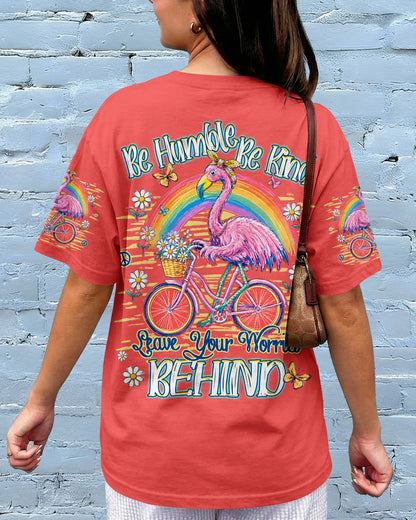 BE HUMBLE BE KIND FLAMINGO ALL OVER PRINT  - TLHG0107264
