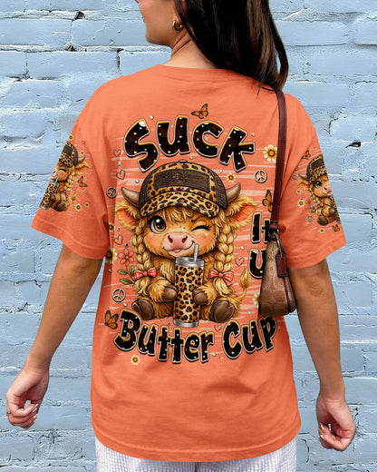 SUCK IT UP BUTTERCUP COW ALL OVER PRINT  - TLHN0906261