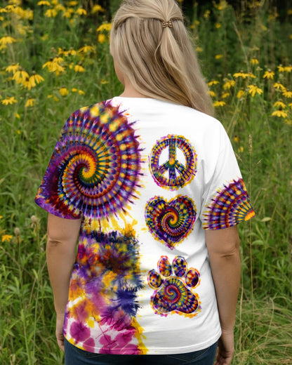 PEACE LOVE PAW SWIRL ALL OVER PRINT - TLTW0204262