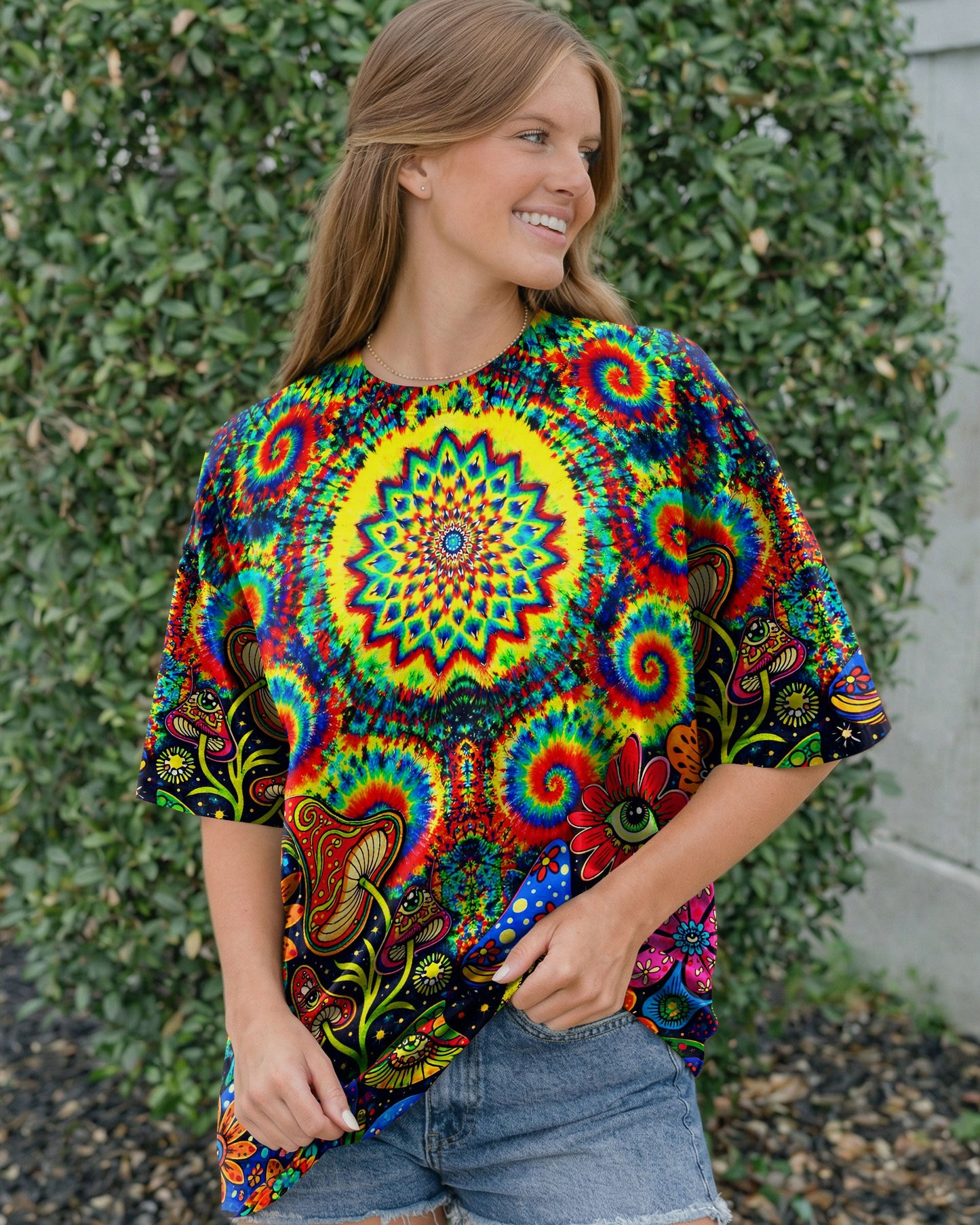 TRIPPY MUSHROOM COLORFUL ALL OVER PRINT - TLNT2404261