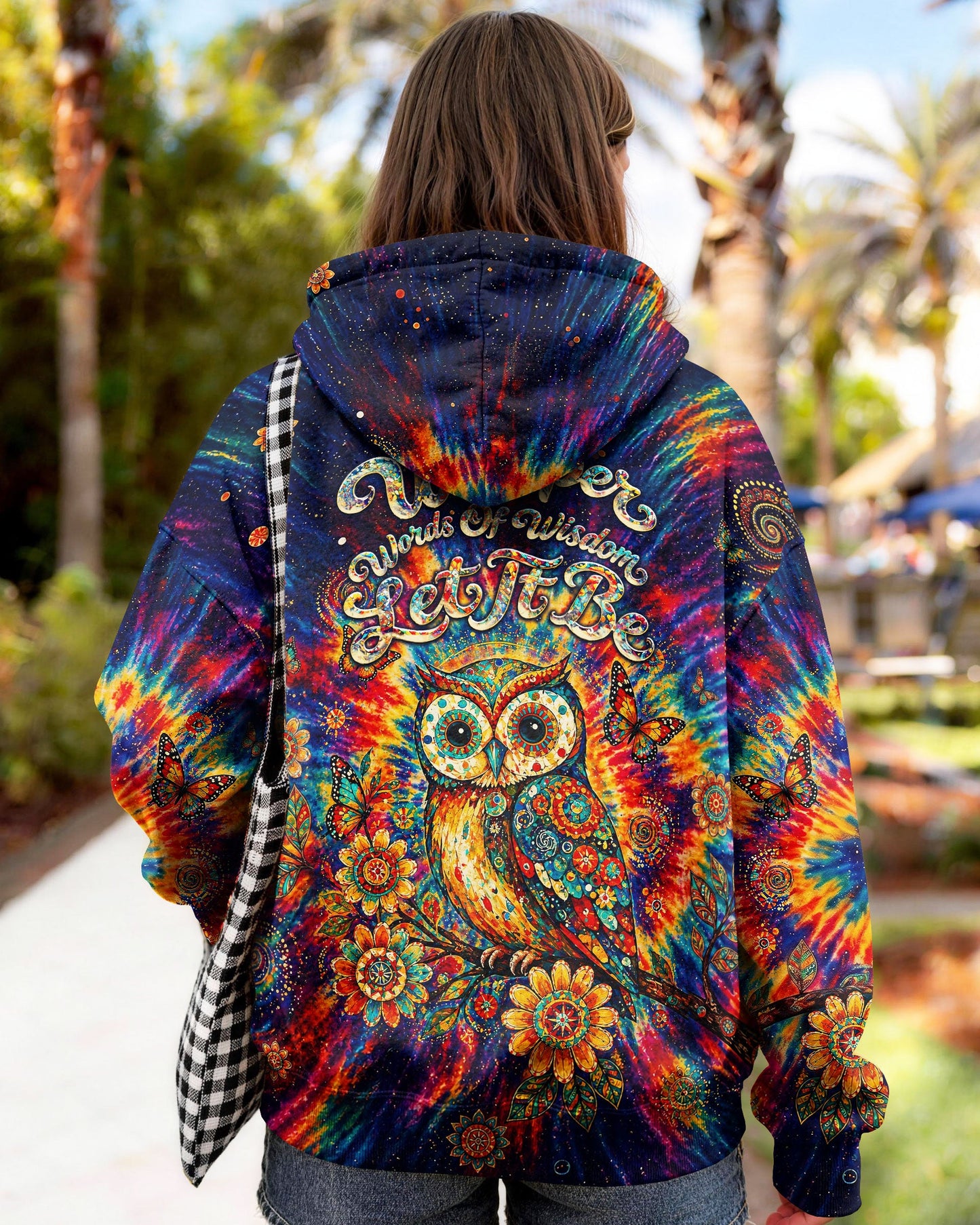 WHISPER WORDS OF WISDOM LET IT BE OWL  ALL OVER PRINT  - TLNT2204261