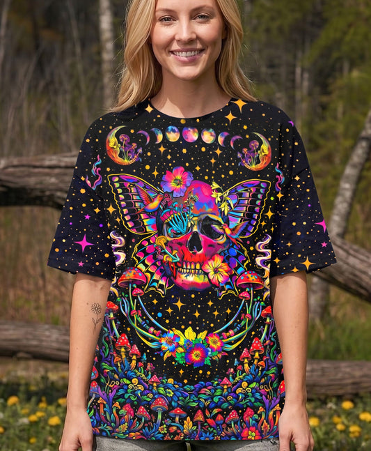 COSMIC SKULL HIPPIE BUTTERFLY ALL OVER PRINT - TLHN2104263